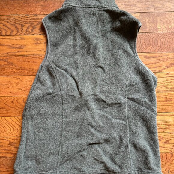 Gray L.L. Bean Zip Up Polartec fleece vest - Women's Large - Picture 2 of 3